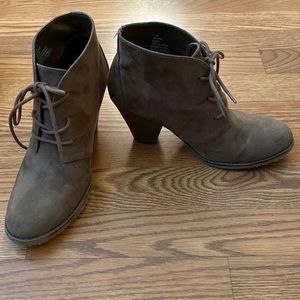MIA brown suede lace up bootie